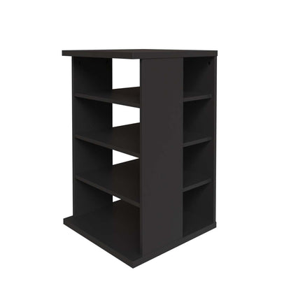 Nordika Jasper 4-Shelf Audio Tower Bookcase - Noir|Bibliothèque tour audio Jasper Nordika à 4 tablettes - noire