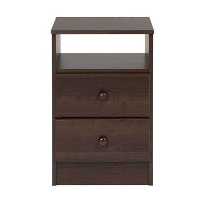 Astrid 2-Drawer Nightstand - Espresso|Table de nuit Astrid à 2 tiroirs - expresso