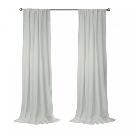 Habitat Sierra White Light Filtering Dual Header Curtain Panel - 52 x 84|Panneau de rideau filtrant la lumière Sierra blanc à double têtes d'Habitat - 52 x 84
