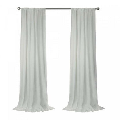Habitat Sierra White Light Filtering Dual Header Curtain Panel - 52 x 63|Panneau de rideau filtrant la lumière Sierra blanc à double têtes d'Habitat - 52 x 63