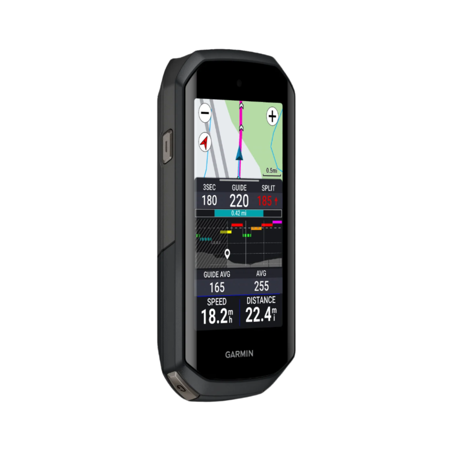 Ordinateur De Cyclisme Garmin Edge 1050 Premium - Écran Tactile Couleur Vif, Haut-parleur Intégré, F