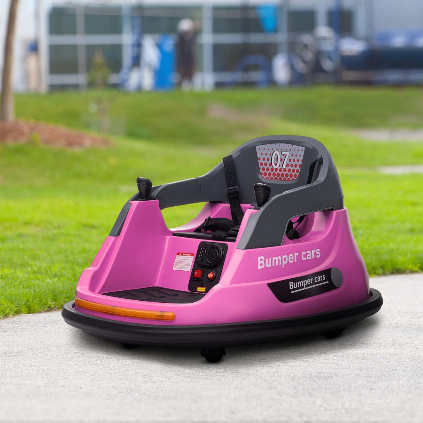 Aosom Auto-tamponneuse 12 V Pour Enfants, Voiture Electrique A Rotation A 360° Avec Télécommande, Ce