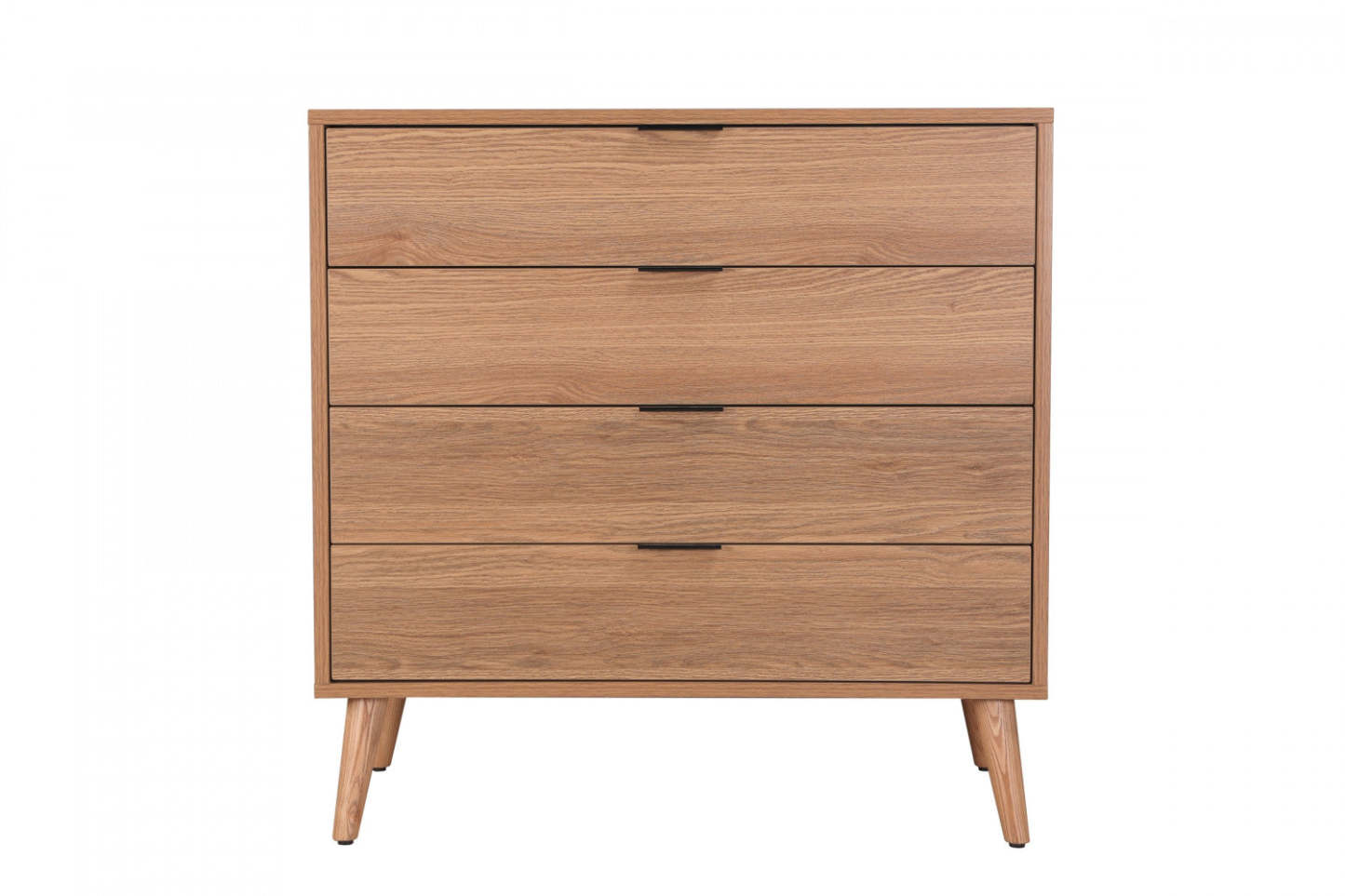 Commode Flashby avec 4 tiroirs - Faux bois naturel | Commode Flashby Avec 4 Tiroirs - Faux Bois Naturel