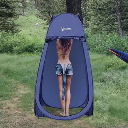 Outsunny Tente De Douche Pop Up Portable Vestiaire Tentes D'abri De confidentialité Pour Camping Extérieur