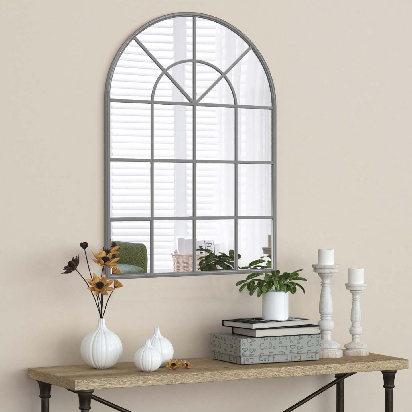 Miroir Mella Silver 41.5|Miroir Mella de 41,5 po argenté