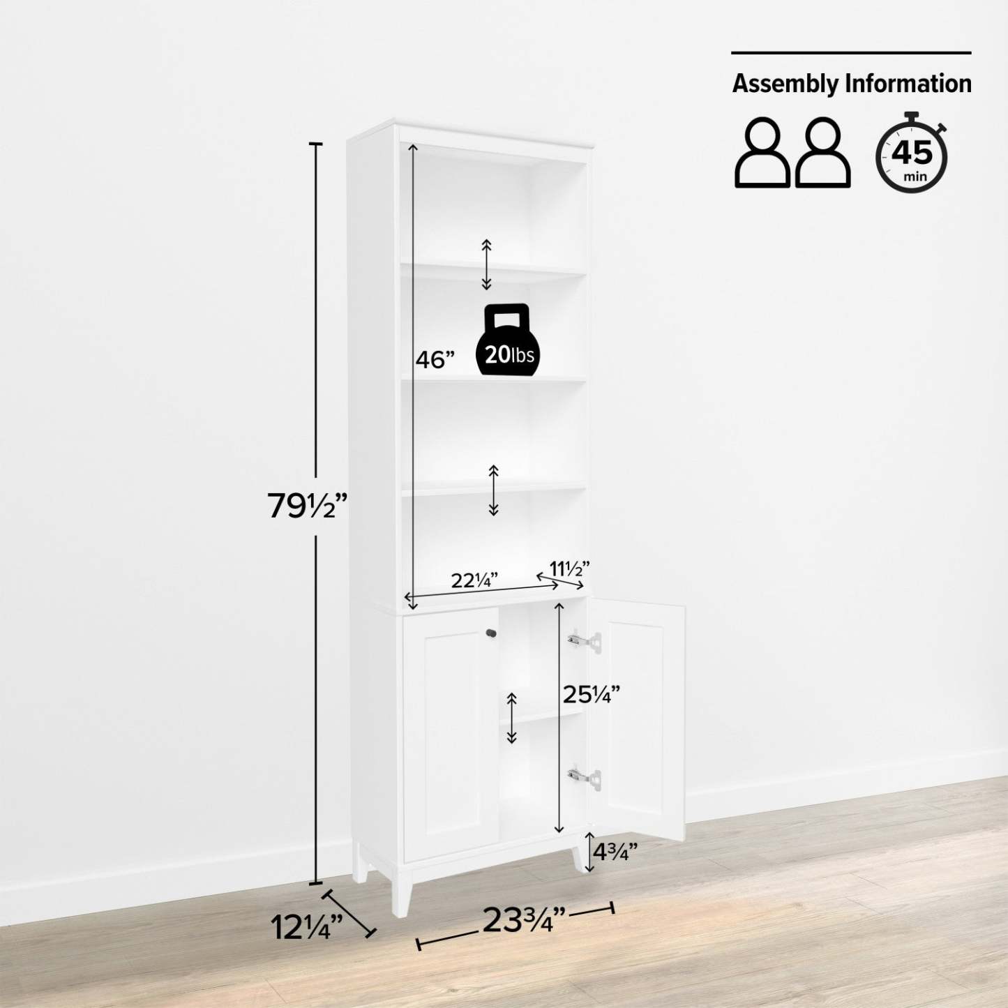 Bibliothèque Prepac Yaletown - Blanc|Bibliothèque Yaletown de Prepac - blanche