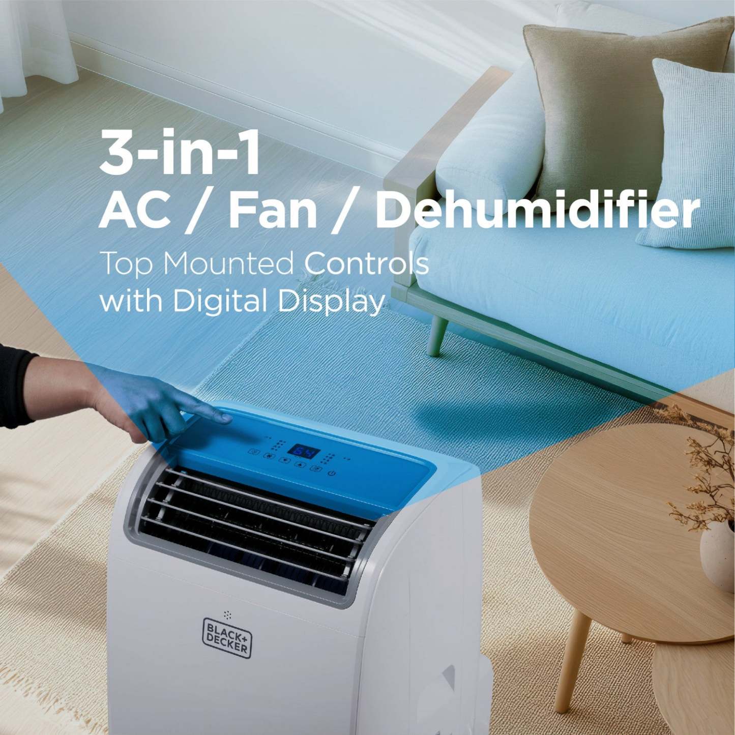 Climatiseur portatif intelligent Black+Decker de 14 000 BTU - BPACT14WT | Climatiseur portatif intelligent Black+Decker de 14 000 BTU - BPACT14WT