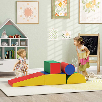 Soozier Ensemble De Jeu D'activite D'escalade Et D'exploration De 5 Pieces En Mousse Souple Pour Tout-Petits, Activité D'escalade Et De Rampement, Modules Pour Enfants