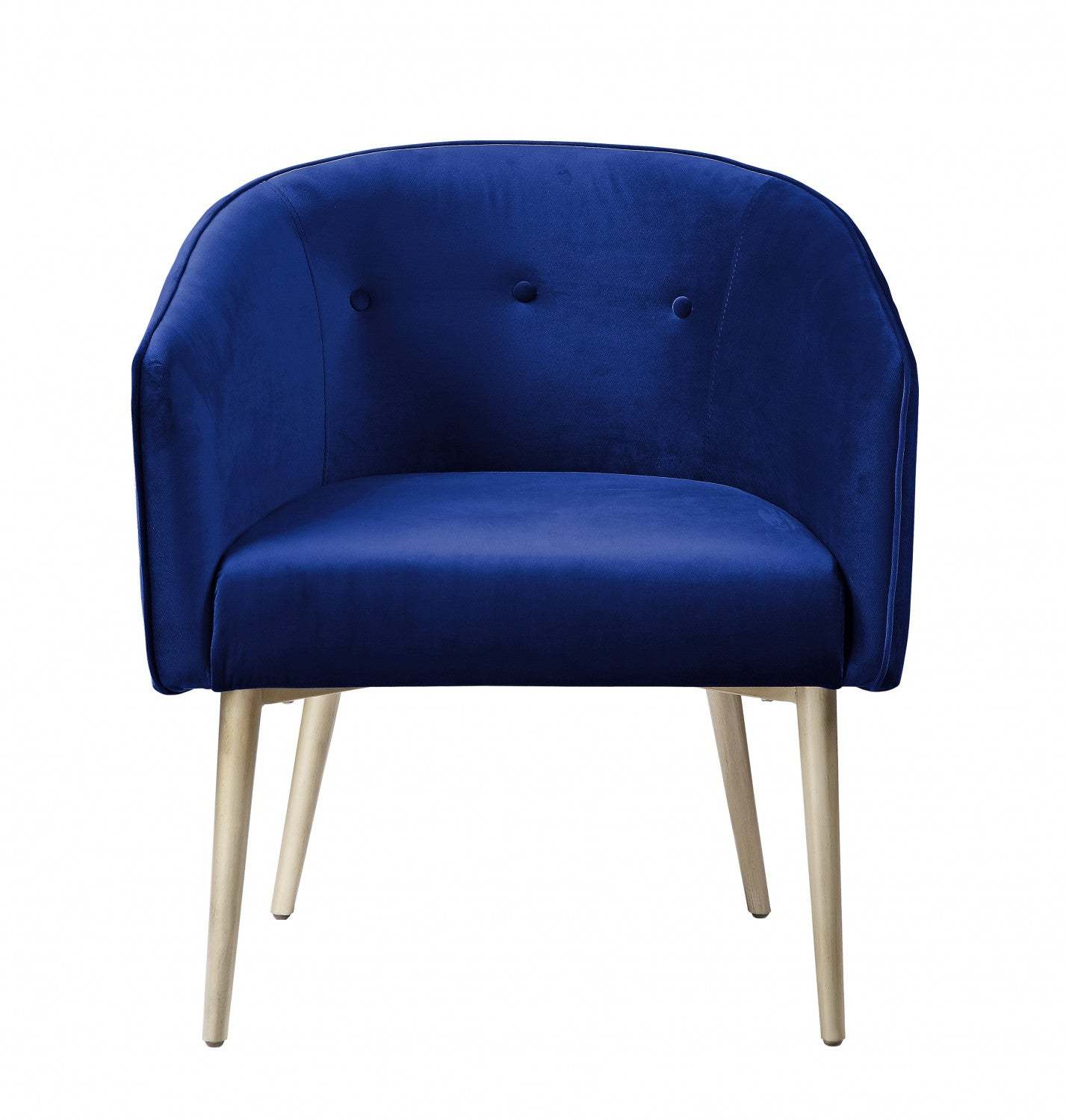 Velma Chaise d'appoint Velours Marine | Chaise D'appoint Velma En Velours Bleu