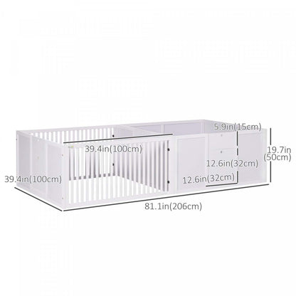 Pawhut Niche De Mise Bas Pour Chiens, 20h Niche De Mise Bas Pour Chiots Avec Portes Amovibles, Fournitures De Naissance Pour Chiens & Ess|Pawhut Niche De Mise Bas Pour Chiens Concue Pour Le Confort De La Mere, Avec Portes Amovibles, Parc