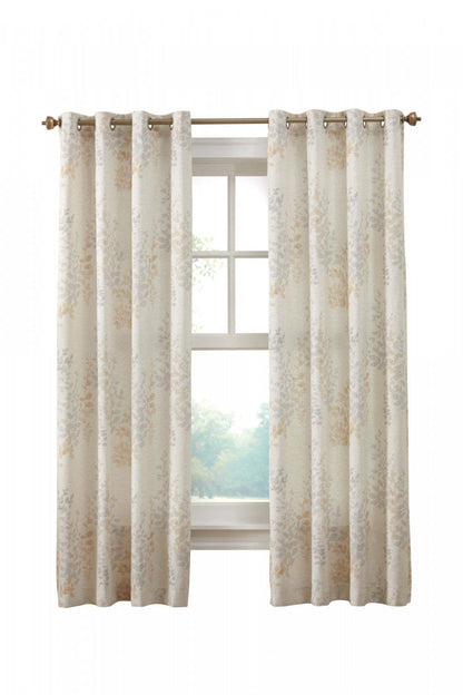 Habitat Lana Ivory Light Filtering Grommet Curtain Panel - 50 x 63|Panneau de rideau filtrant la lumière à œillets Lana ivoire d'Habitat - 50 x 63