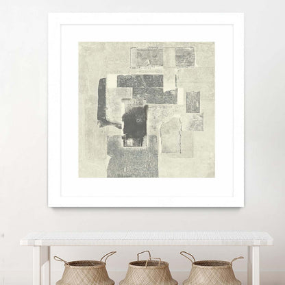 Camera Obscura Matted and Framed White 36x36 Wall Art|Œuvre d'art murale encadrée blanche et mate « Camera Obscura » 36 x 36