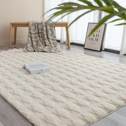 Pelo Diamond Cream Tapis A Poils Longs Lavable 5'x7' Tapis d'Intérieur | Pelo Diamond Cream Tapis A Poils Longs Lavable 5'x7'