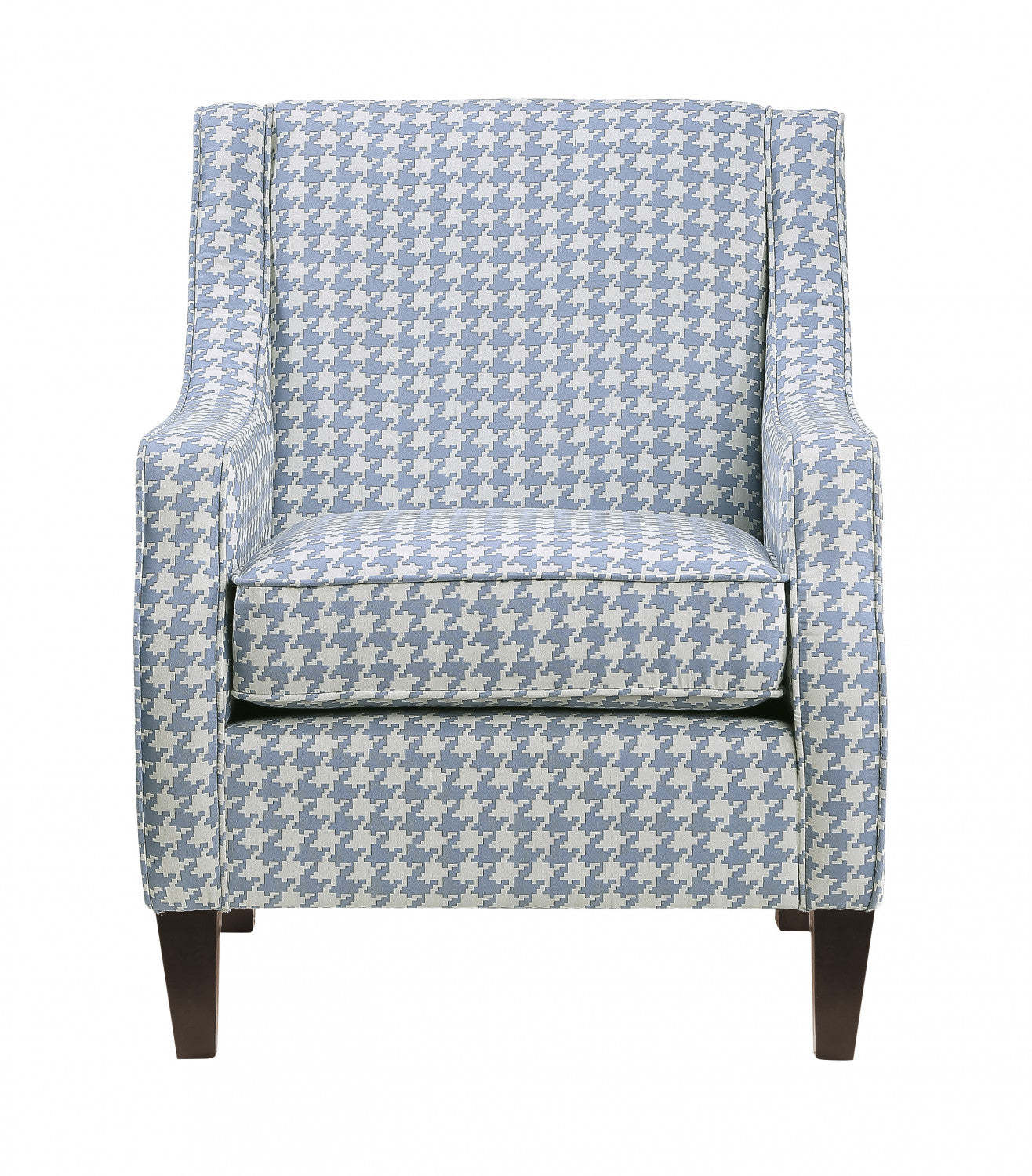 Chaise d'appoint Beagle, tissu à motif bleu | Fauteuil Beagle En Tissu A Motif Bleu
