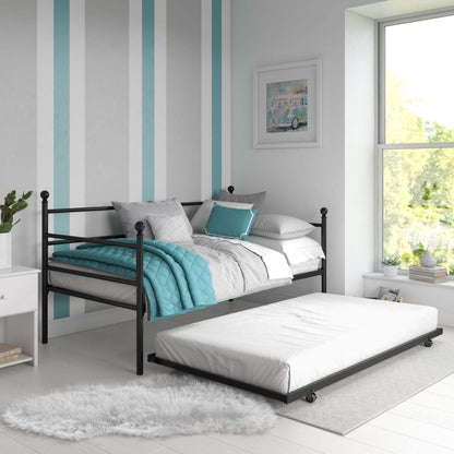 DHP Daybed and Trundle Metal Bed - Black|Lit de repos et lit gigogne DHP en métal - noirs|D18DRGJE