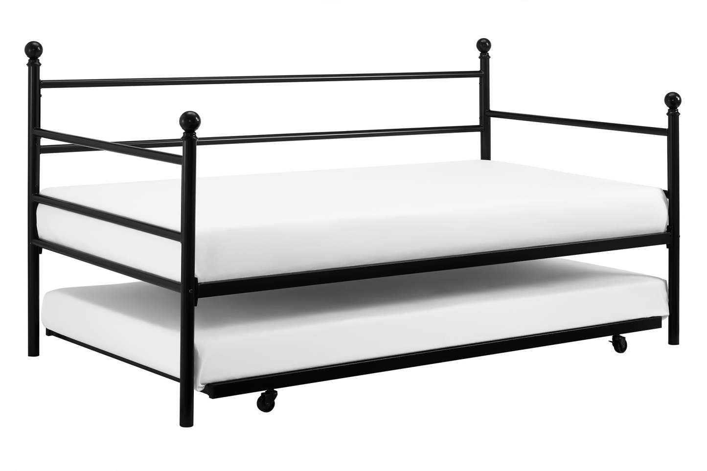 DHP Daybed and Trundle Metal Bed - Black|Lit de repos et lit gigogne DHP en métal - noirs|D18DRGJE