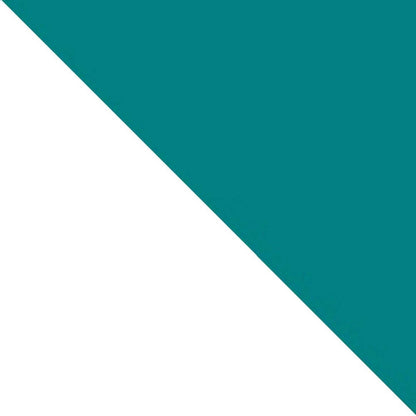 Table de nuit Liberty de Manhattan Comfort de style moderne du milieu du 20e siècle avec compartiment et tiroir - blanche et bleu turquoise