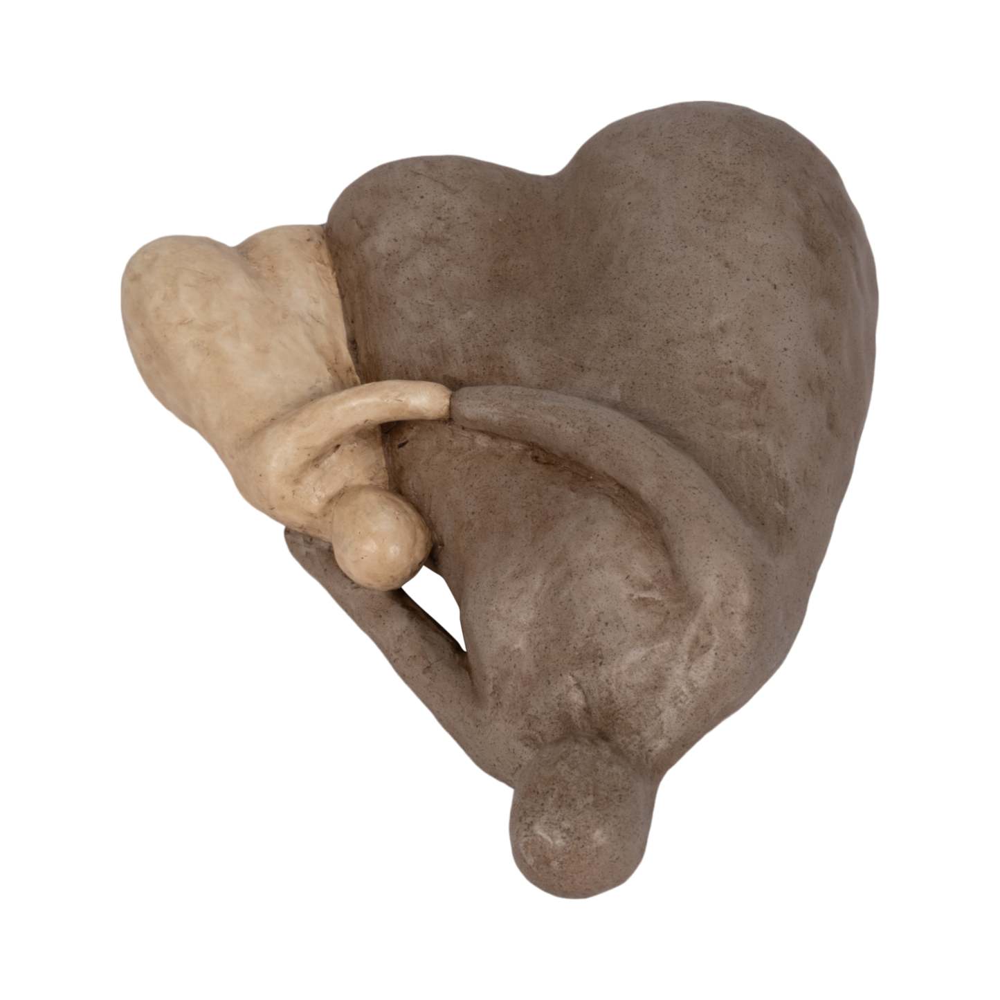 Résine 10 Parent et Enfant - Marron|Parent et enfant de 10 po en résine - brun