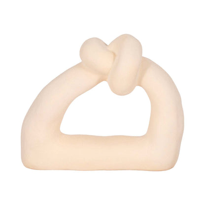 Sand Glaze Ceramic 11 Knot with Open Cut-Out - Ivory|Nœud de 11 po en céramique avec glacis de sable et découpe - ivoire