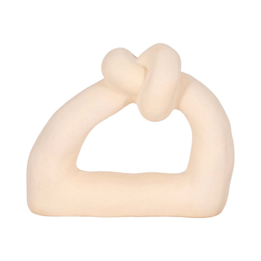 Sand Glaze Ceramic 11 Knot with Open Cut-Out - Ivory|Nœud de 11 po en céramique avec glacis de sable et découpe - ivoire