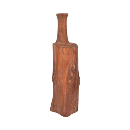Reclaimed Wood 18 Bottle Tabletop Decor - Brown|Article décoratif de table bouteille de 18 po en bois recyclé - brun