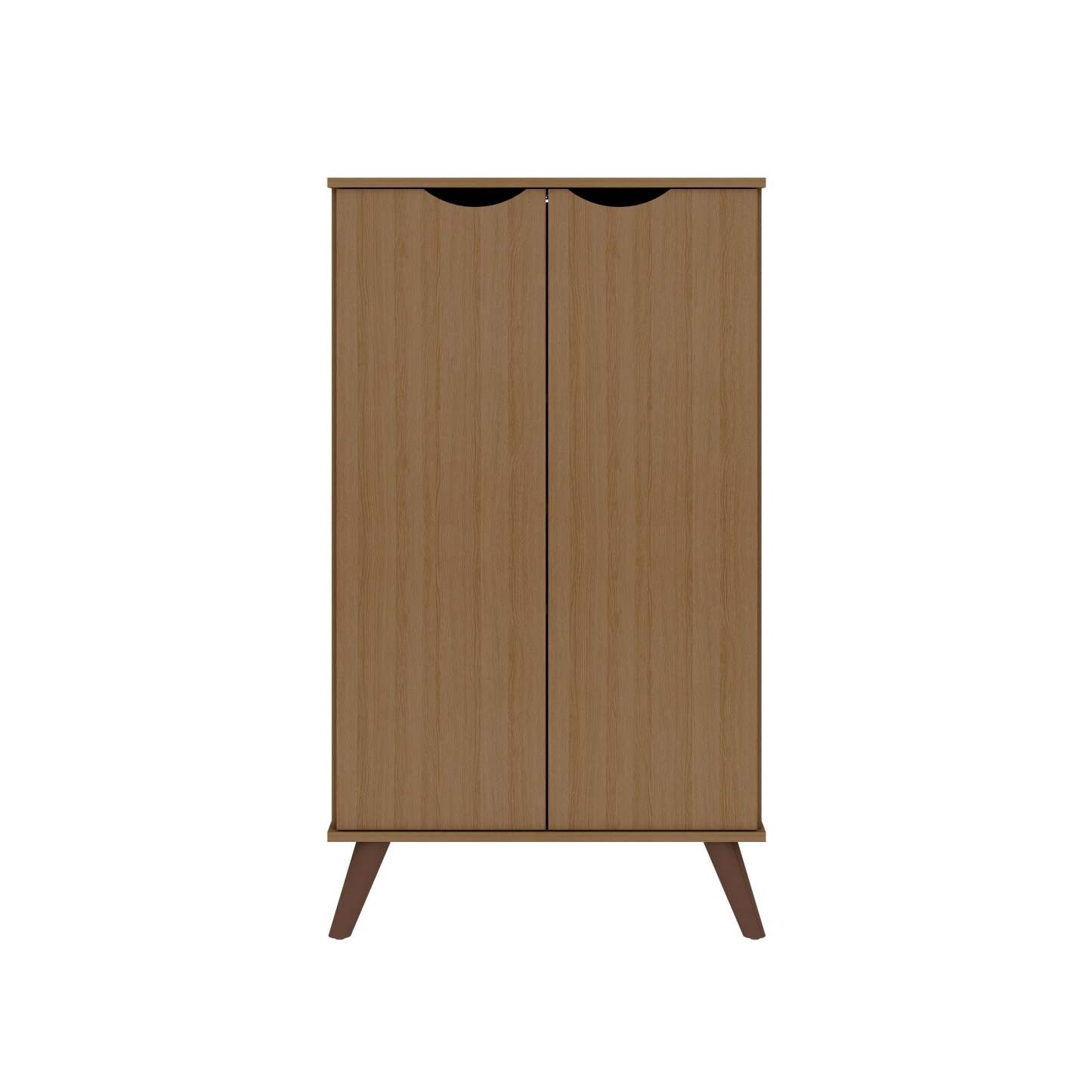 Manhattan Comfort Hampton Shoe Closet with 4 Shelves Solid Wood Legs - Maple Cream|Armoire à chaussures Hampton de Manhattan Comfort avec 4 tablettes et pattes en bois massif - crème d'érable