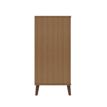 Manhattan Comfort Hampton Shoe Closet with 4 Shelves Solid Wood Legs - Maple Cream|Armoire à chaussures Hampton de Manhattan Comfort avec 4 tablettes et pattes en bois massif - crème d'érable