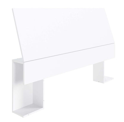 Tête de lit à panneau complet Nordika - Blanc | Tête de lit à panneaux Nordika pour lit double - blanche | D08HB4R3