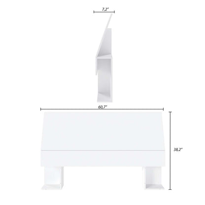 Tête de lit à panneau pour grand lit Nordika - Blanc | Tête de lit à panneaux Nordika pour grand lit - blanche | D08H2J3C