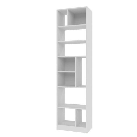 Bibliothèque durable Valenca de Manhattan Comfort avec 8 tablettes - blanche