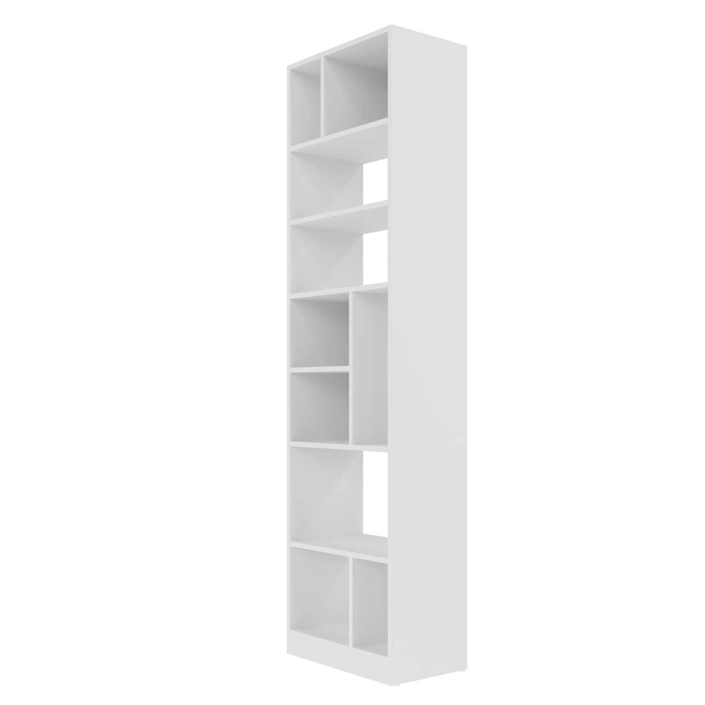 Bibliothèque durable Valenca de Manhattan Comfort avec 8 tablettes - blanche