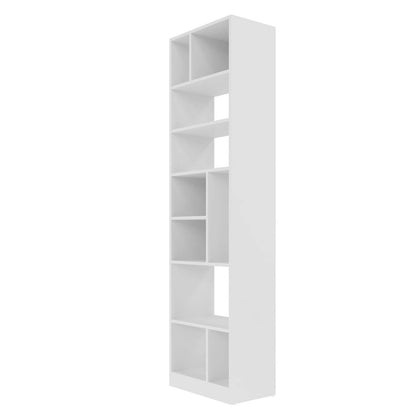 Bibliothèque durable Valenca de Manhattan Comfort avec 8 tablettes - blanche