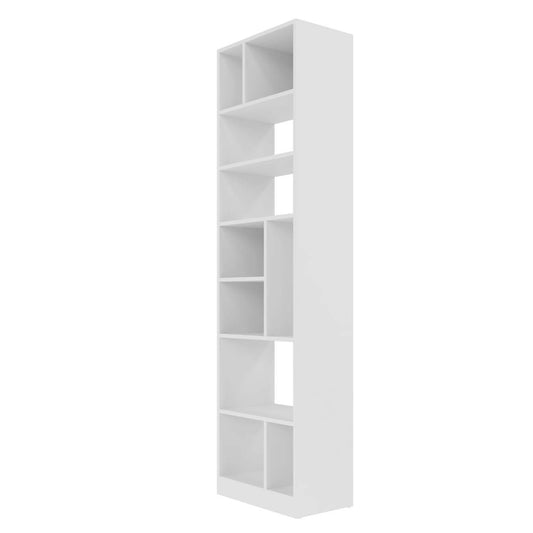 Bibliothèque durable Valenca de Manhattan Comfort avec 8 tablettes - blanche