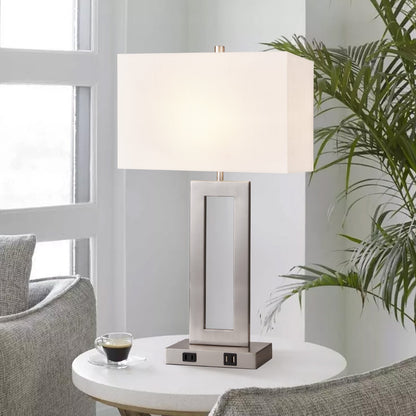 Ensemble de 22 lampes de table USB grises avec commande tactile