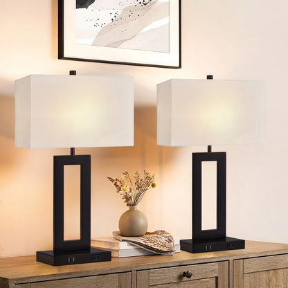 Ensemble de 22 lampes de table USB grises avec commande tactile