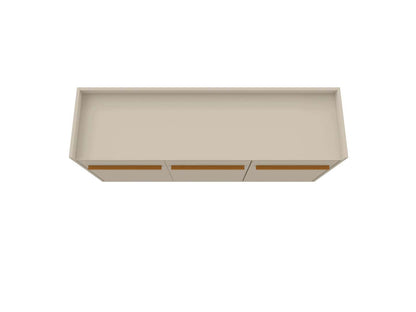 Manhattan Comfort Bradley 53.54" Buffet Stand with 4 Shelves - Off White|Buffet Bradley de Manhattan Comfort de 53,54 po avec 4 tablettes - blanc cassé