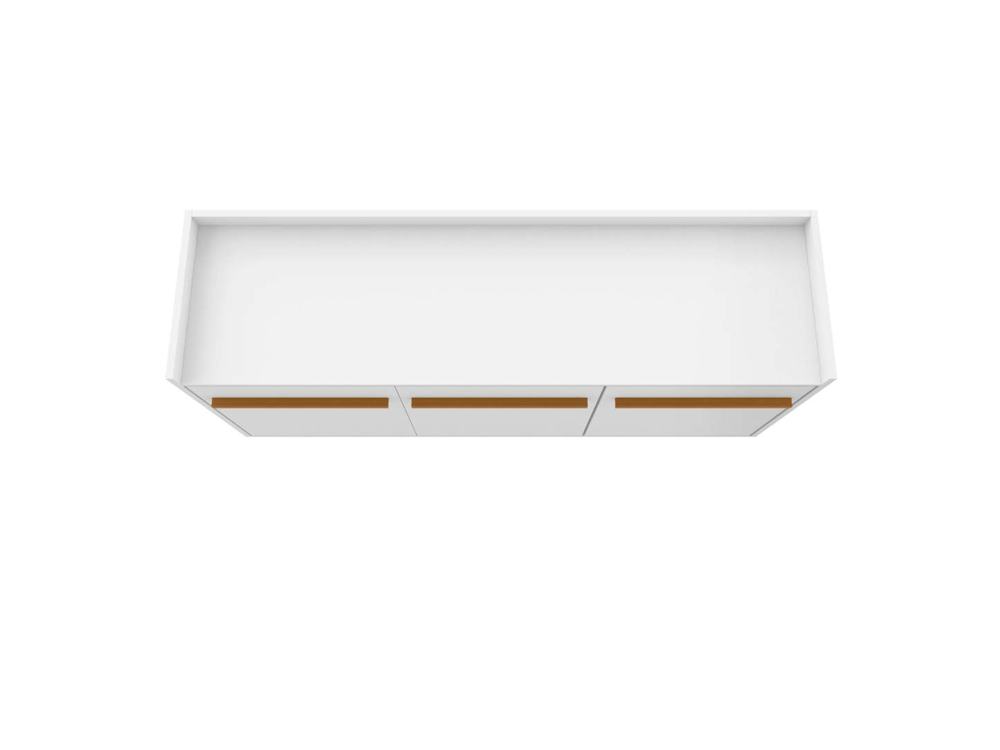 Manhattan Comfort Bradley 53,54" Buffet Stand avec 4 étagères - Blanc|Buffet Bradley de Manhattan Comfort de 53,54 po avec 4 tablettes - blanc