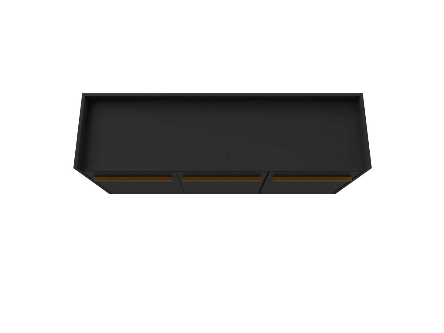 Manhattan Comfort Bradley 53,54" Buffet Stand avec 4 étagères - Noir|Buffet Bradley de Manhattan Comfort de 53,54 po avec 4 tablettes - noir