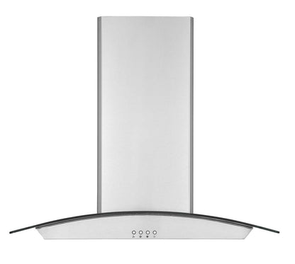 Hotte de cuisine îlot en verre et acier inoxydable Ancona IGCC630 30 - AN-1404 | Hotte de cuisinière pour îlot Ancona IGCC630 de 30 po en verre et en acier inoxydable - AN-1404 | D77GHUYP