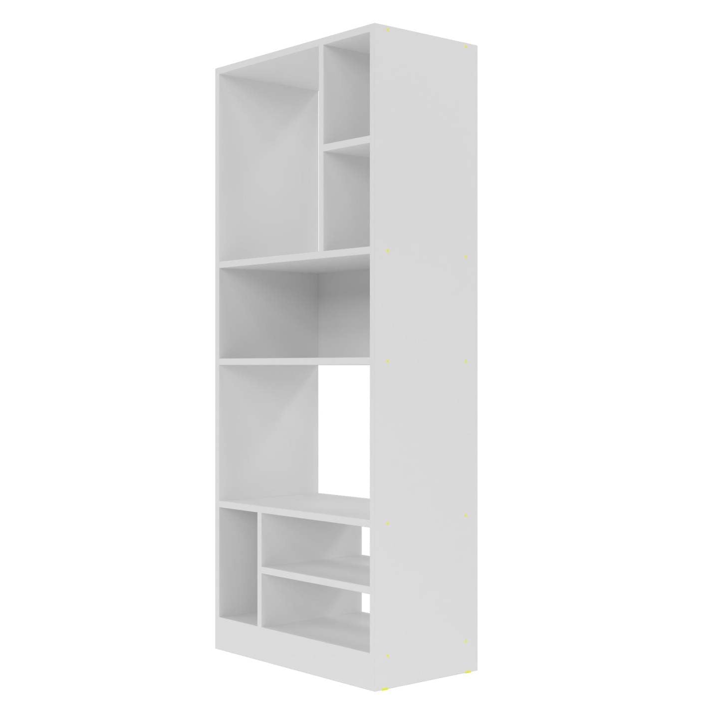 Bibliothèque durable Valenca de Manhattan Comfort avec 5 tablettes - blanche