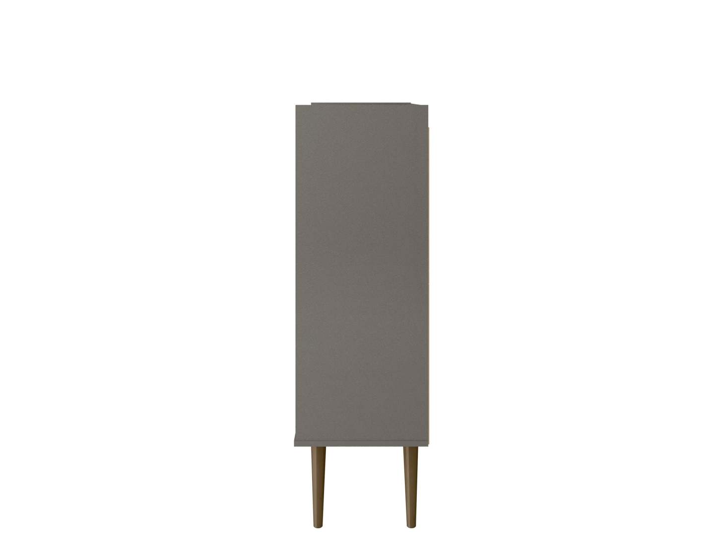 Manhattan Comfort Bogart Mid-Century Modern Accent Cabinet - Grey &amp; Natural|Armoire décorative Bogart de Manhattan Comfort de style moderne du milieu du 20e siècle - grise et naturelle