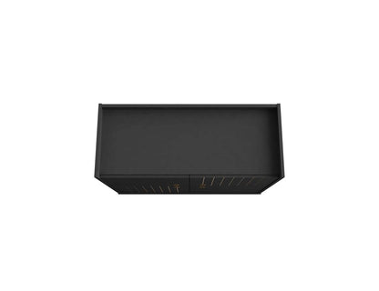 Manhattan Comfort Bogart Mid-century Modern Accent Cabinet - Black &amp; Natural|Armoire décorative Bogart de Manhattan Comfort de style moderne du milieu du 20e siècle - noire et naturelle