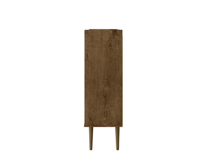 Manhattan Comfort Bogart Mid-Century Modern Accent Cabinet - Rustic Brown &amp; Natural|Armoire décorative Bogart de Manhattan Comfort de style moderne du milieu du 20e siècle - brun rustique et naturel