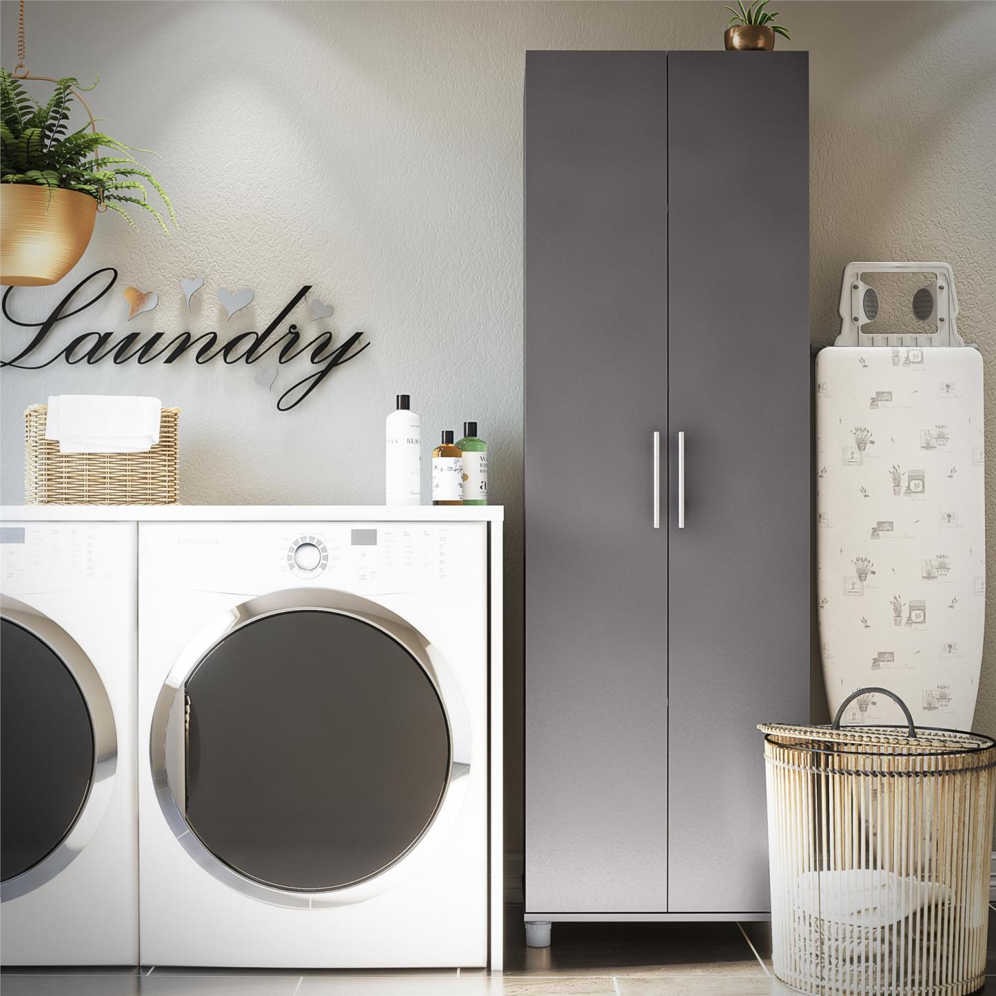 Ameriwood Home Camberly 24 Utility Storage Cabinet - Graphite Grey|Armoire de rangement tout usage Camberly d'Ameriwood Home de 24 po - gris graphite