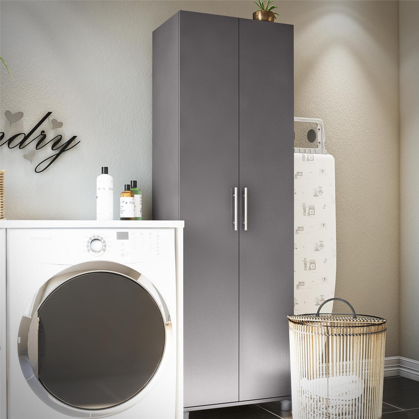 Ameriwood Home Camberly 24 Utility Storage Cabinet - Graphite Grey|Armoire de rangement tout usage Camberly d'Ameriwood Home de 24 po - gris graphite