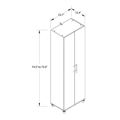 Ameriwood Home Camberly 24 Utility Storage Cabinet - Graphite Grey|Armoire de rangement tout usage Camberly d'Ameriwood Home de 24 po - gris graphite