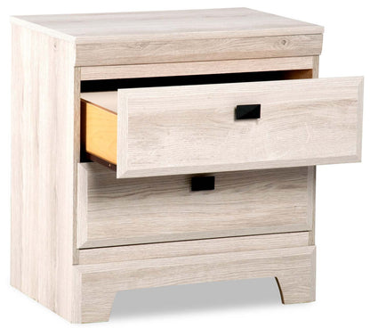Table de chevet à 2 tiroirs Yorkdale, 23,5 L x 24,7 H, fabriquée au Canada - Blanc | Table de nuit Yorkdale de 23,5 po (L) x 24,7 po (H) à 2 tiroirs, fabriquée au Canada - blanche