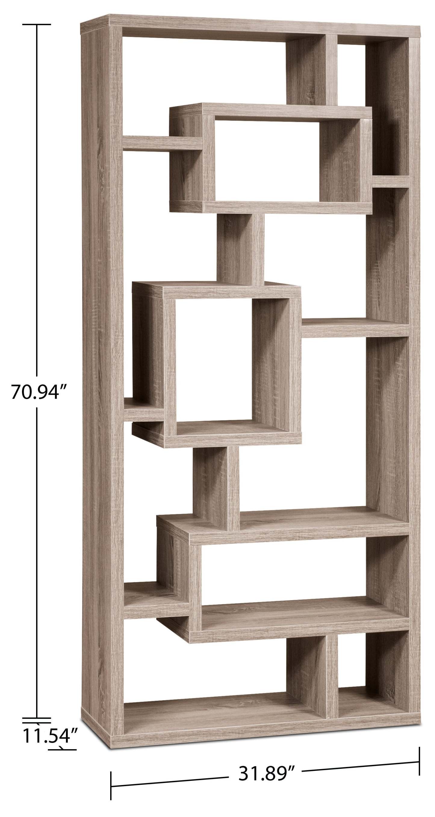 Bibliothèque ouverte Florence 32 - Gris|Bibliothèque ouverte Florence de 32 po - grise