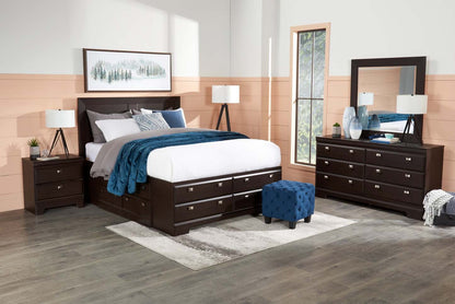 Table de chevet à 2 tiroirs Yorkdale, 23,5 L x 24,7 H, fabriquée au Canada - Marron | Table de nuit Yorkdale de 23,5 po (L) x 24,7 po (H) à 2 tiroirs, fabriquée au Canada - brune