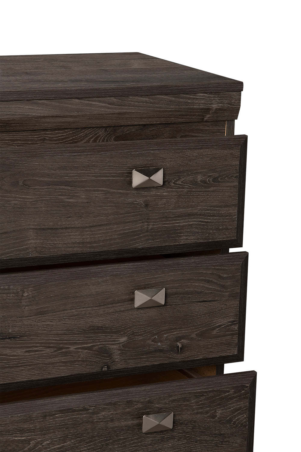Commode de chambre à coucher Yorkdale, 5 tiroirs, 31,1 L x 47,4 H, fabriquée au Canada - Gris | Commode verticale Yorkdale de 31,1 po (L) x 47,4 po (H) à 5 tiroirs pour la chambre à coucher, fabriquée au Canada - grise